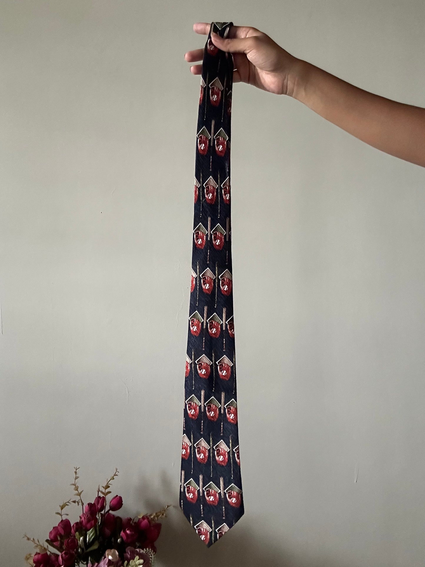 Vintage Handmade Baseball Renaissance Tie