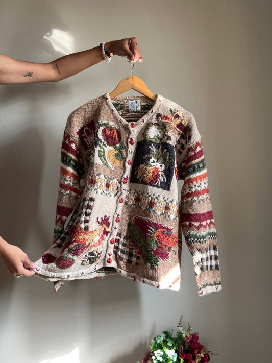 Heirloom Collectibles Vintage Embroidered Cardigan