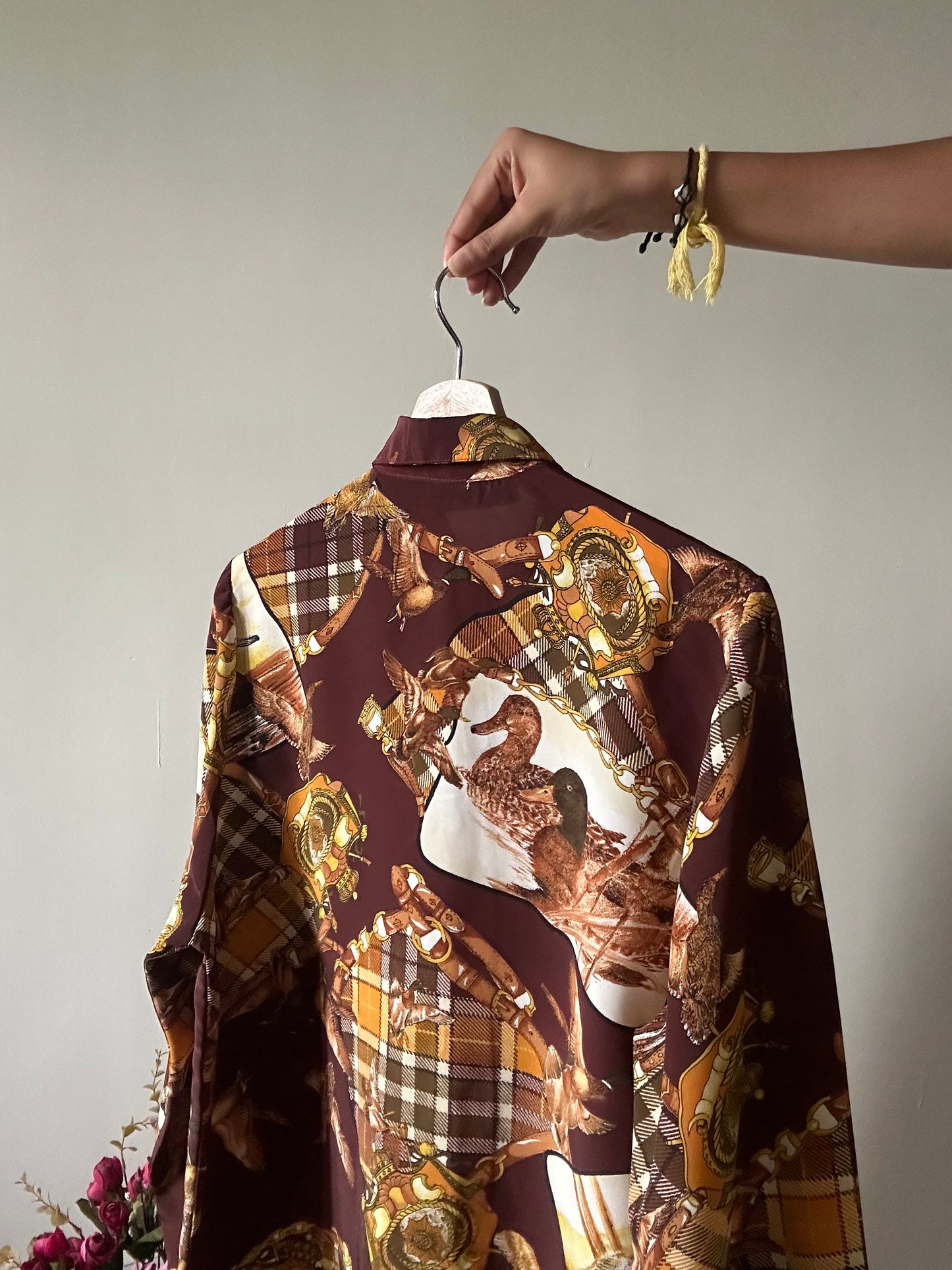 Blanca Vintage Abstract Print Shirt