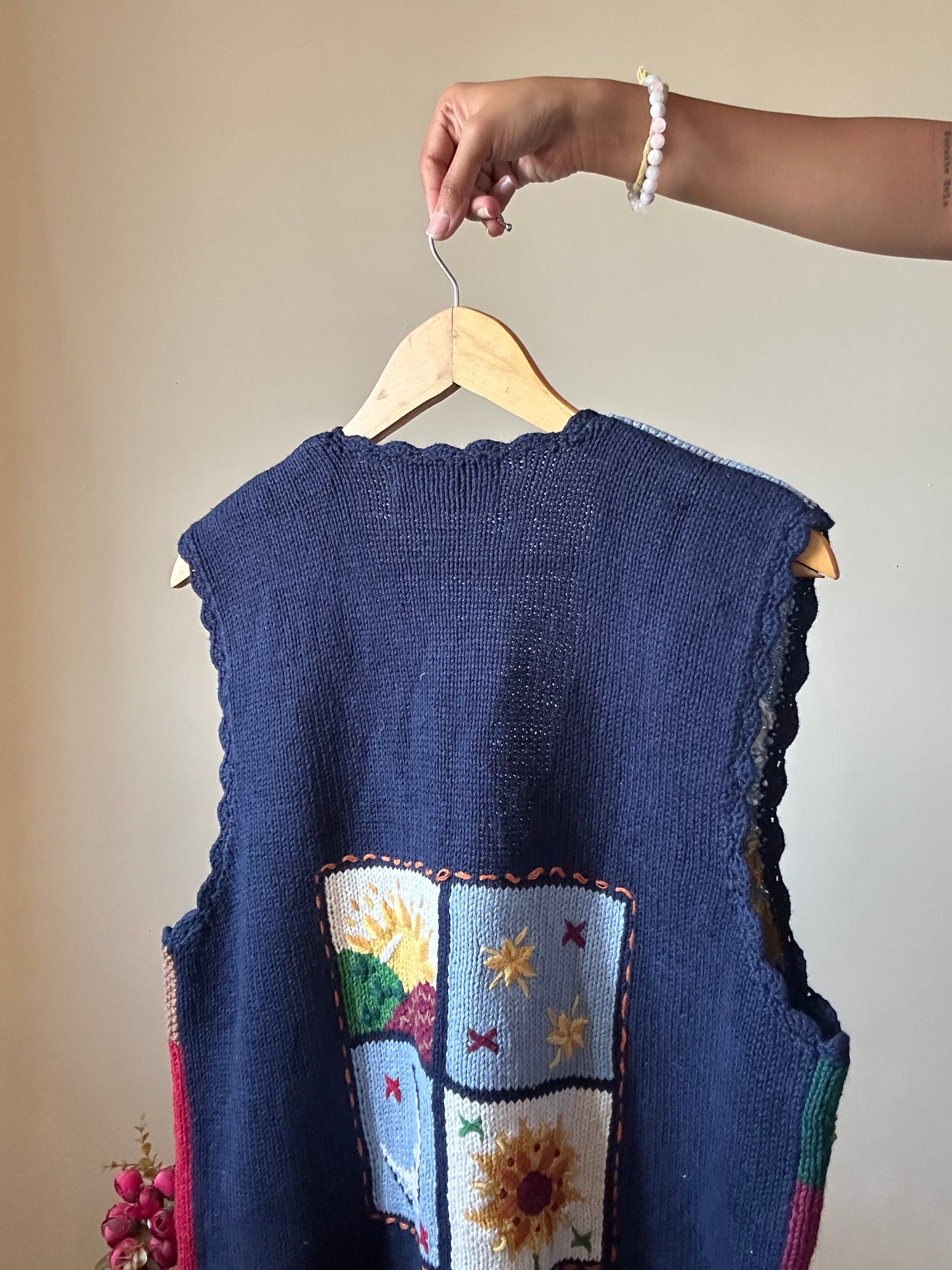 Belle Pointe Vintage All Embroidered Vest