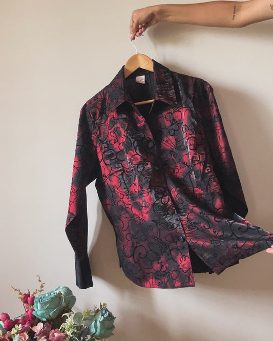 Phenina Vintage Floral Detail Shirt