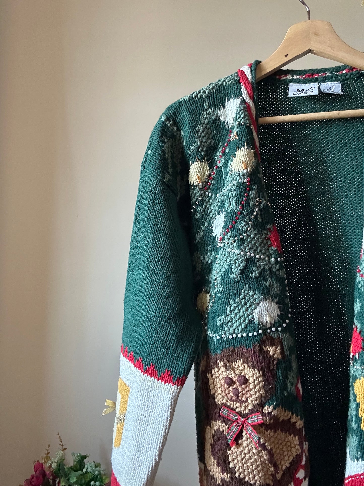 Maggie Lawrence Vintage Christmas Gifts Cardigan