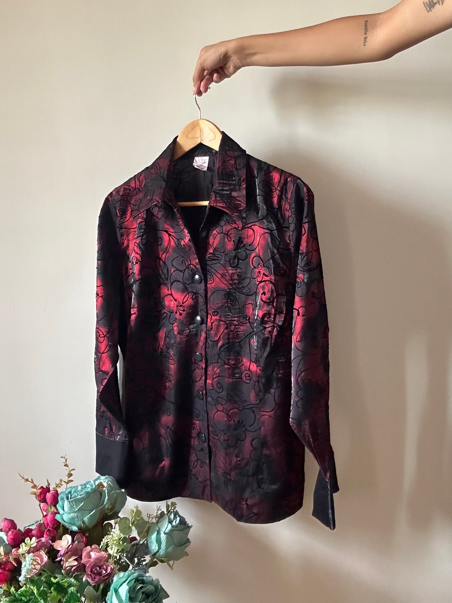 Phenina Vintage Floral Detail Shirt