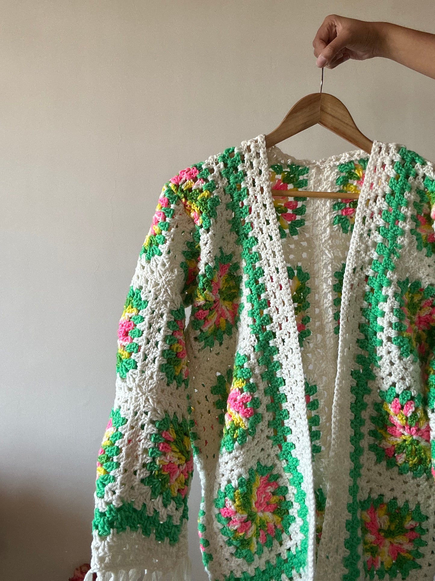 Vintage Garden Fairy Crochet Cardigan