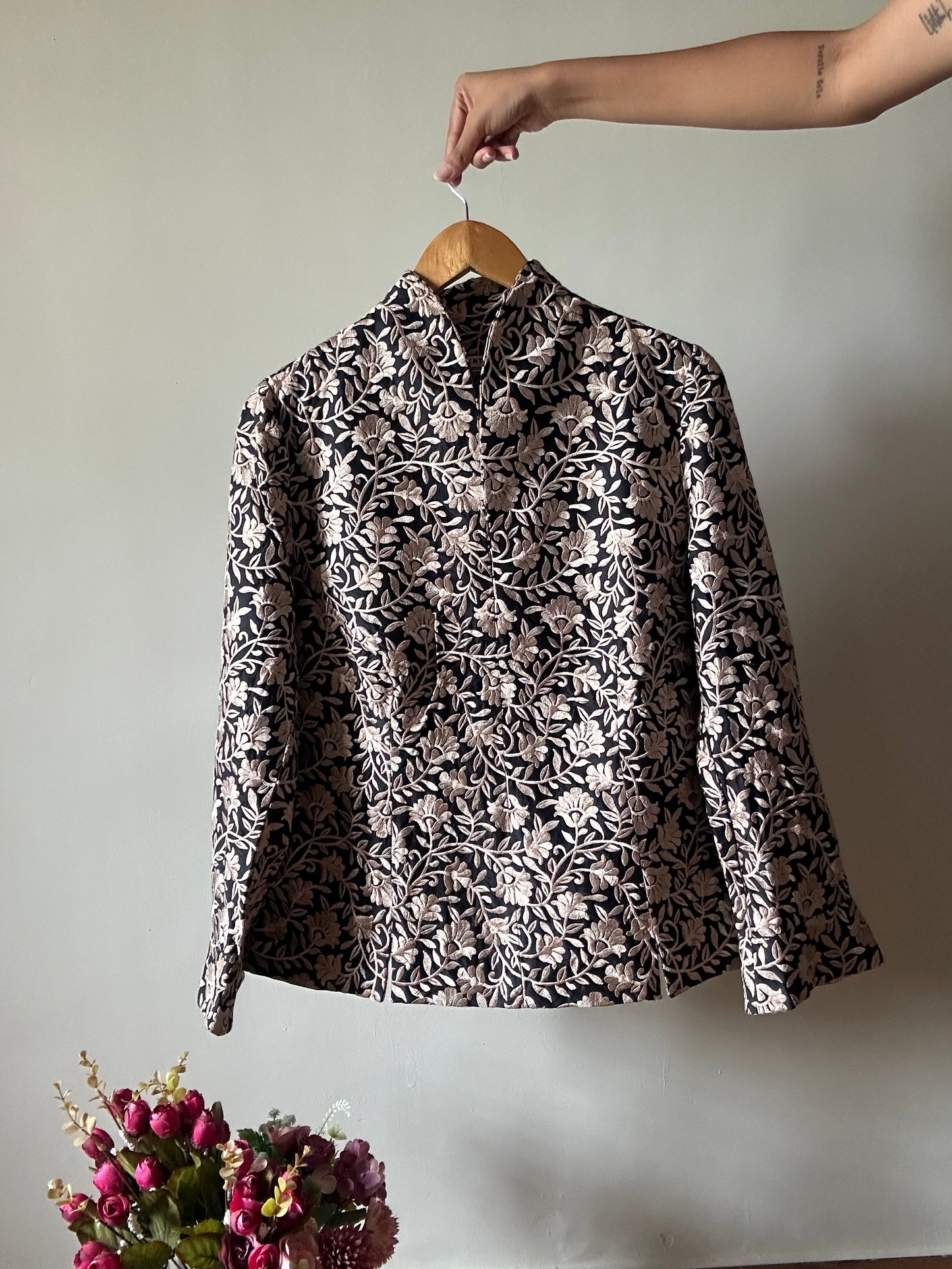 Linientreu Vintage Shirt All Embroidered With Back Zipper