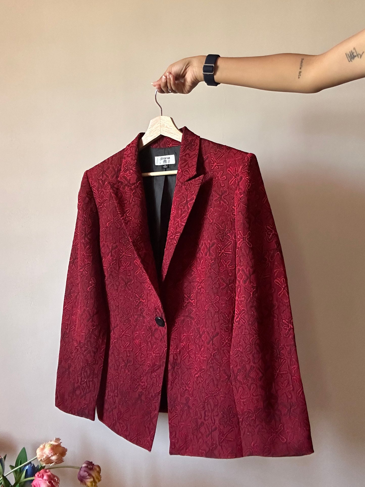 Vintage Stresa Embroidered Blazer