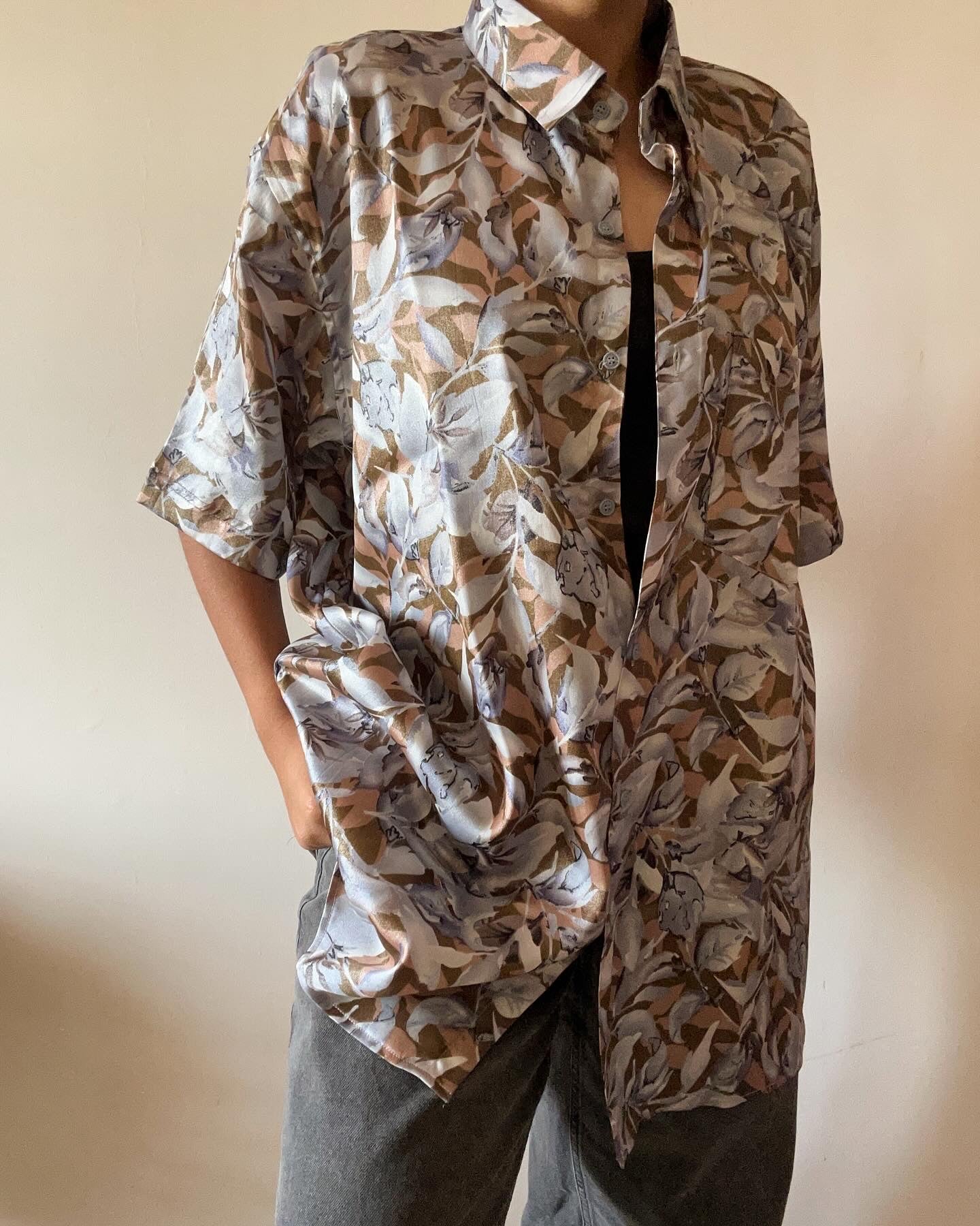 Leaf Life Satin Shirt