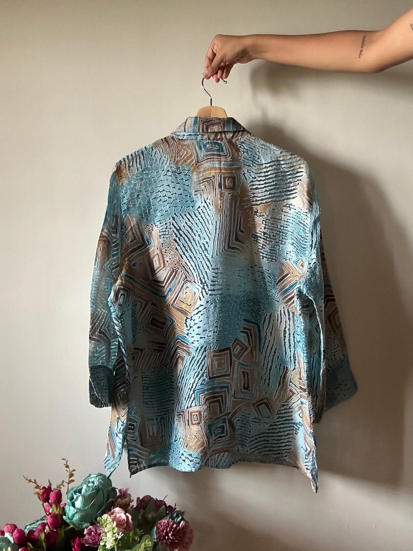 Alfred Dunner Vintage Sheer Shirt