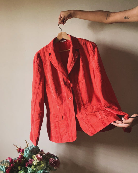 Vintage Bonita Blazer With Texture Detail