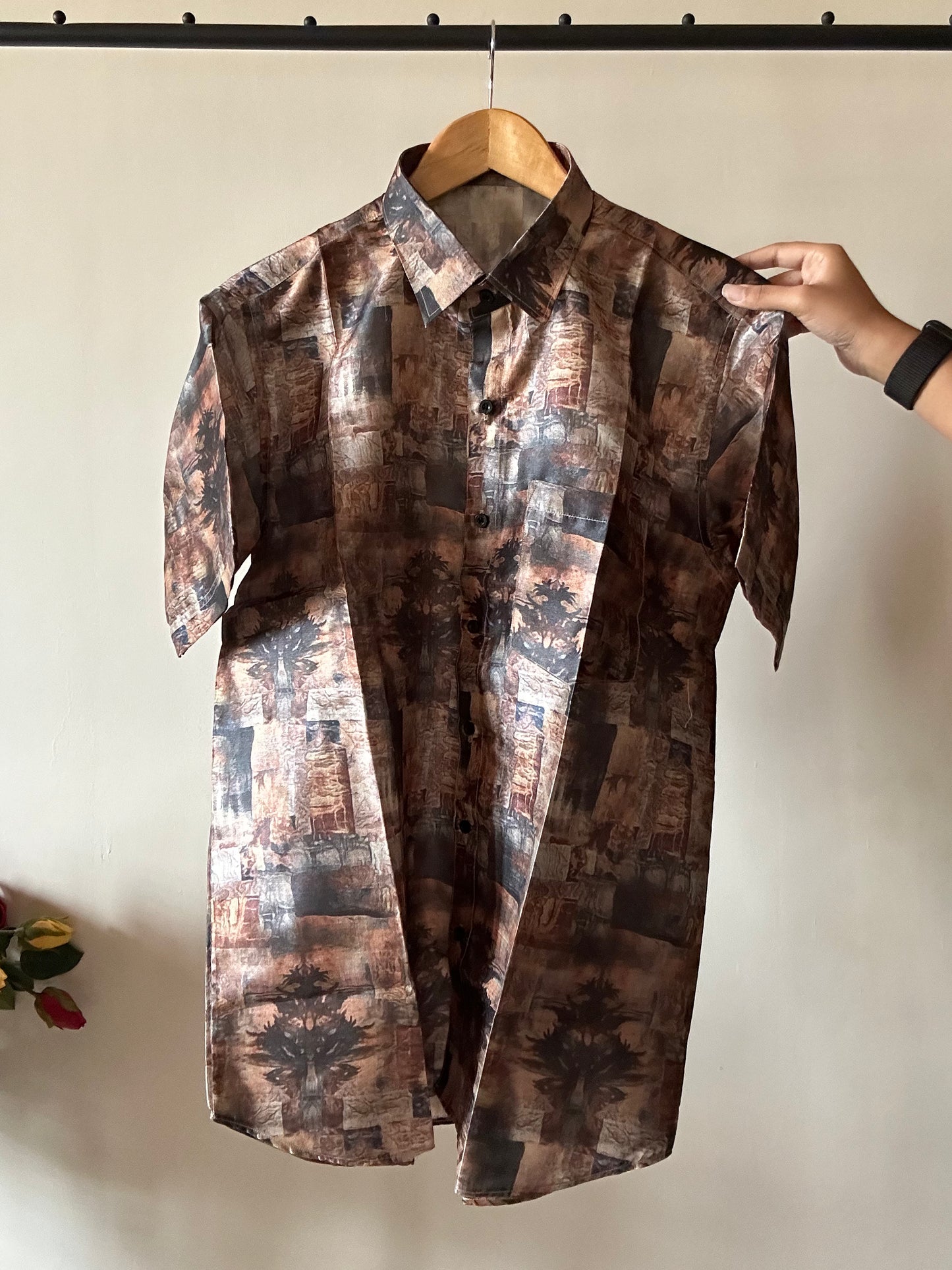 Village Life Tussar Silk Shirt