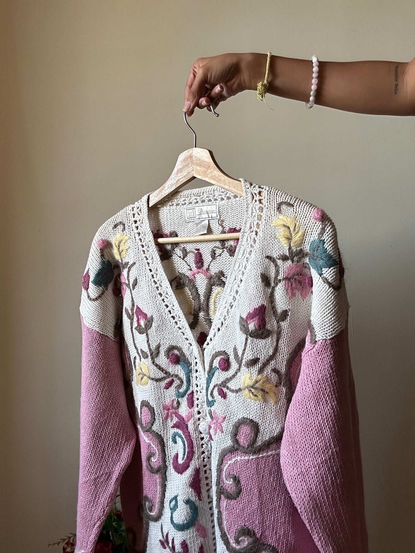 Vintage Distinctions Vintage All Embroidered Cardigan