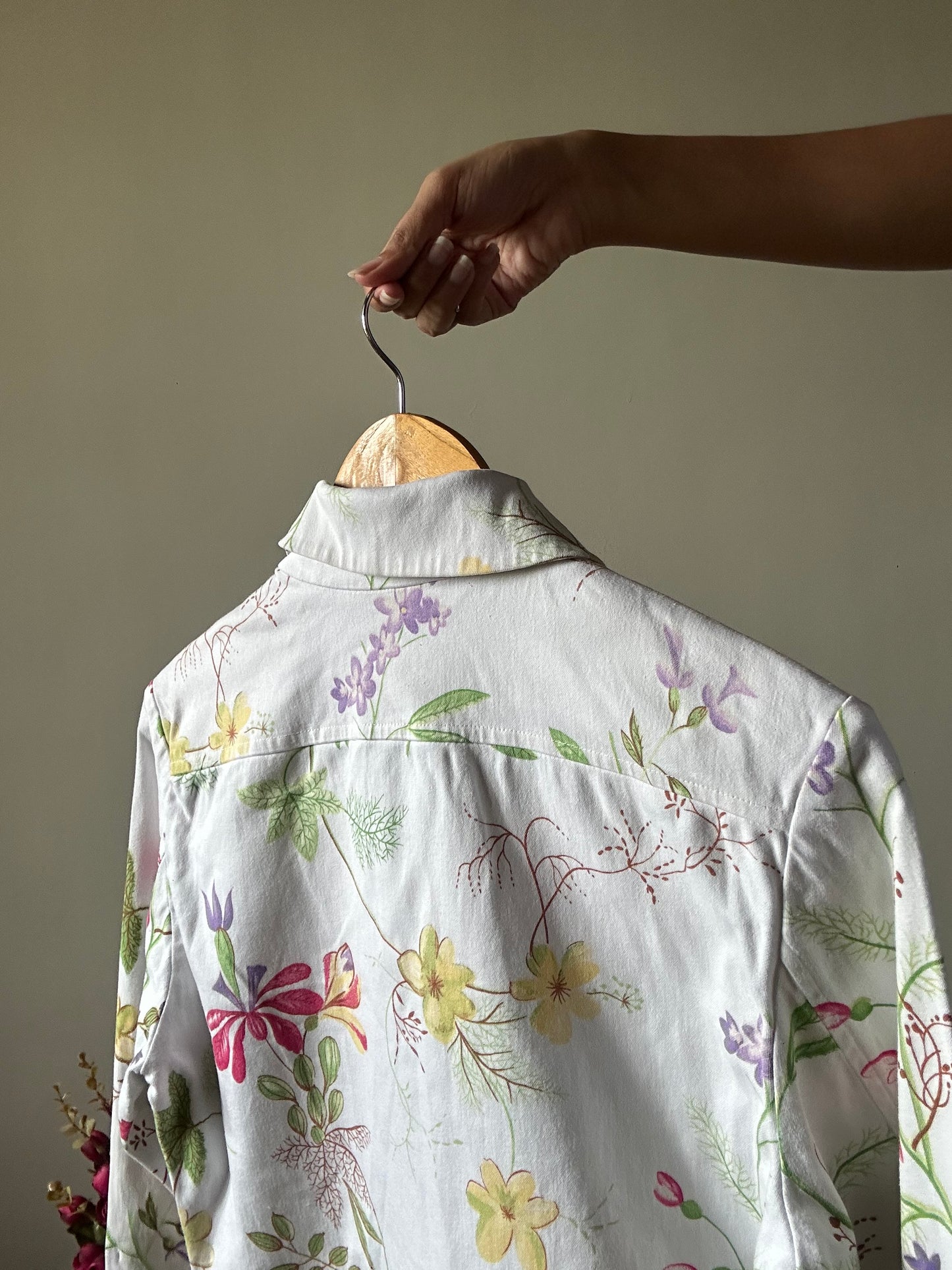 Alain Manoukian Vintage Zipped Floral Shirt