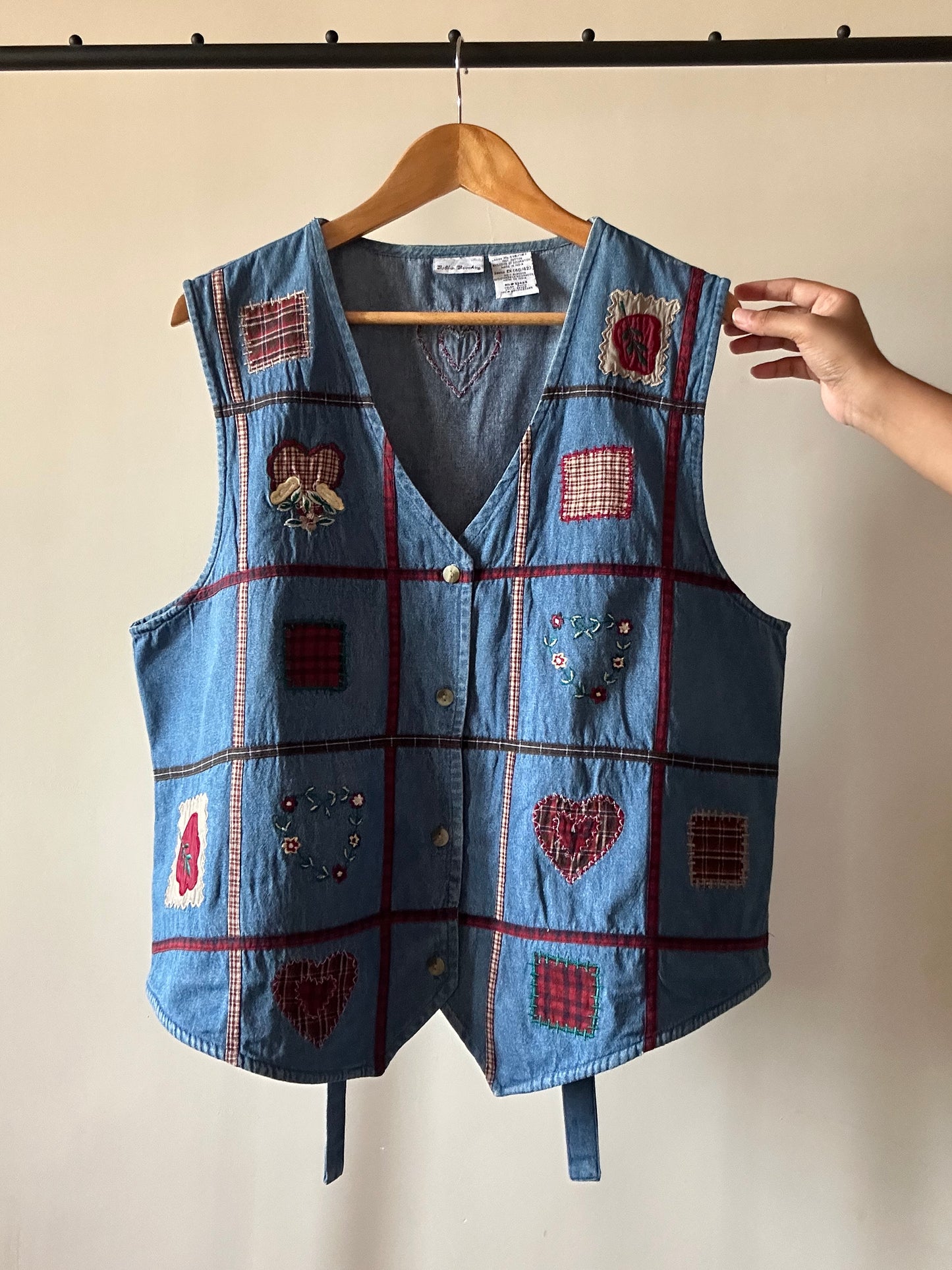 Vintage 90s Inspired Denim Vest