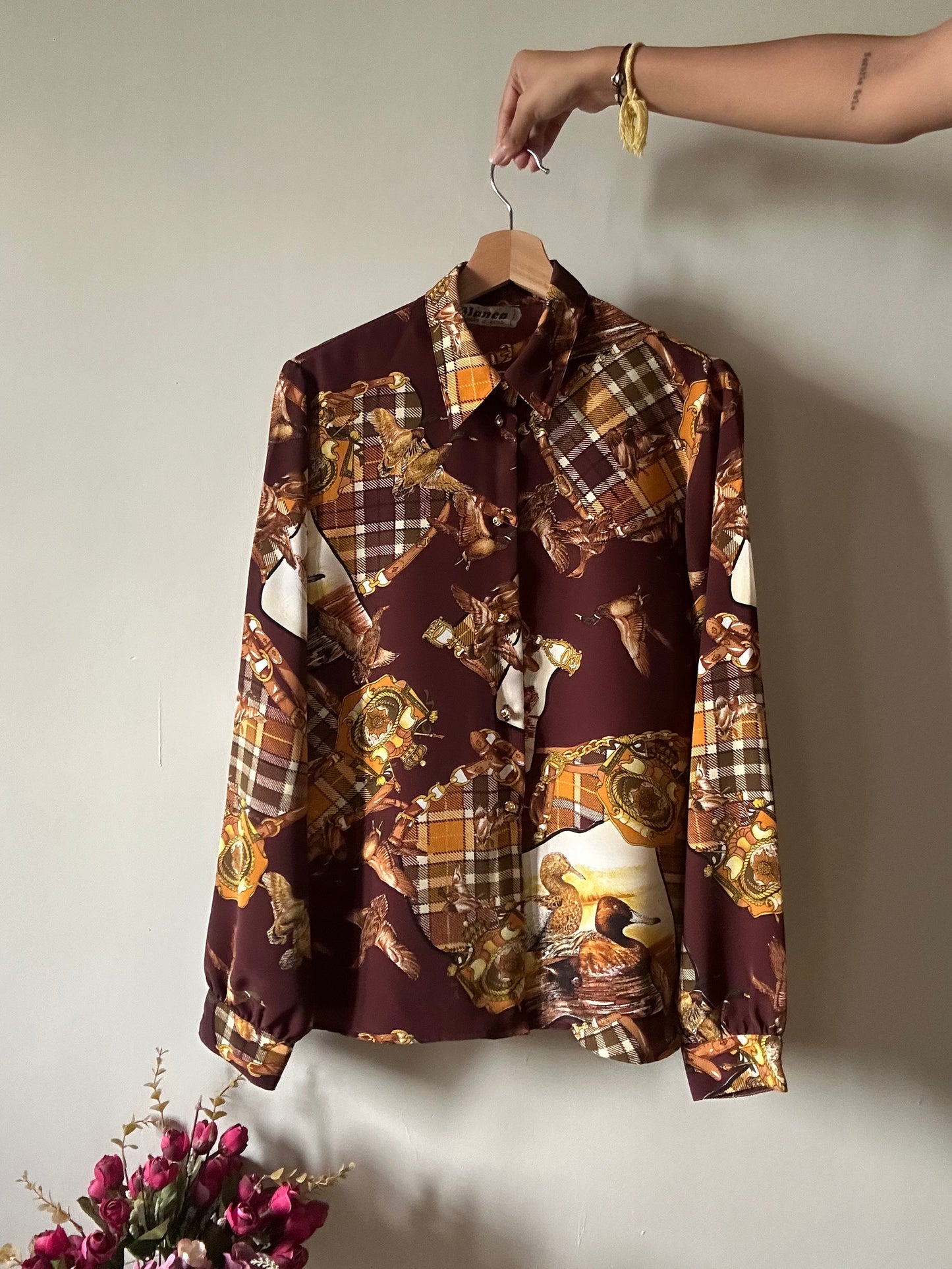 Blanca Vintage Abstract Print Shirt