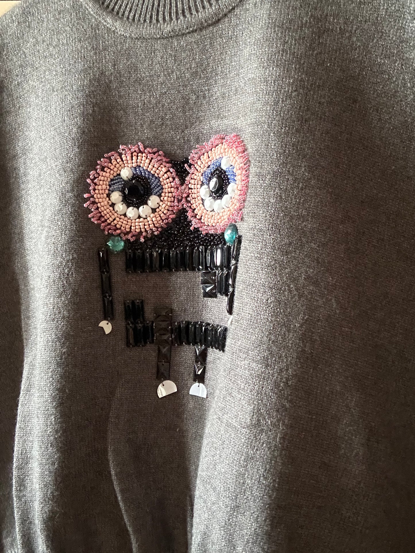 Embellished Robot Vintage Sweater Vest