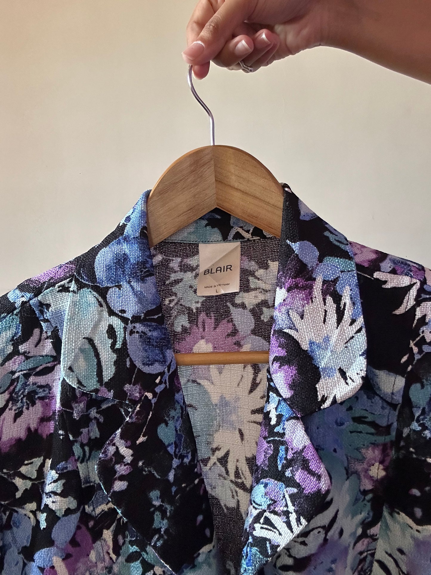 Blair Vintage Floral Print Front Open Cardigan