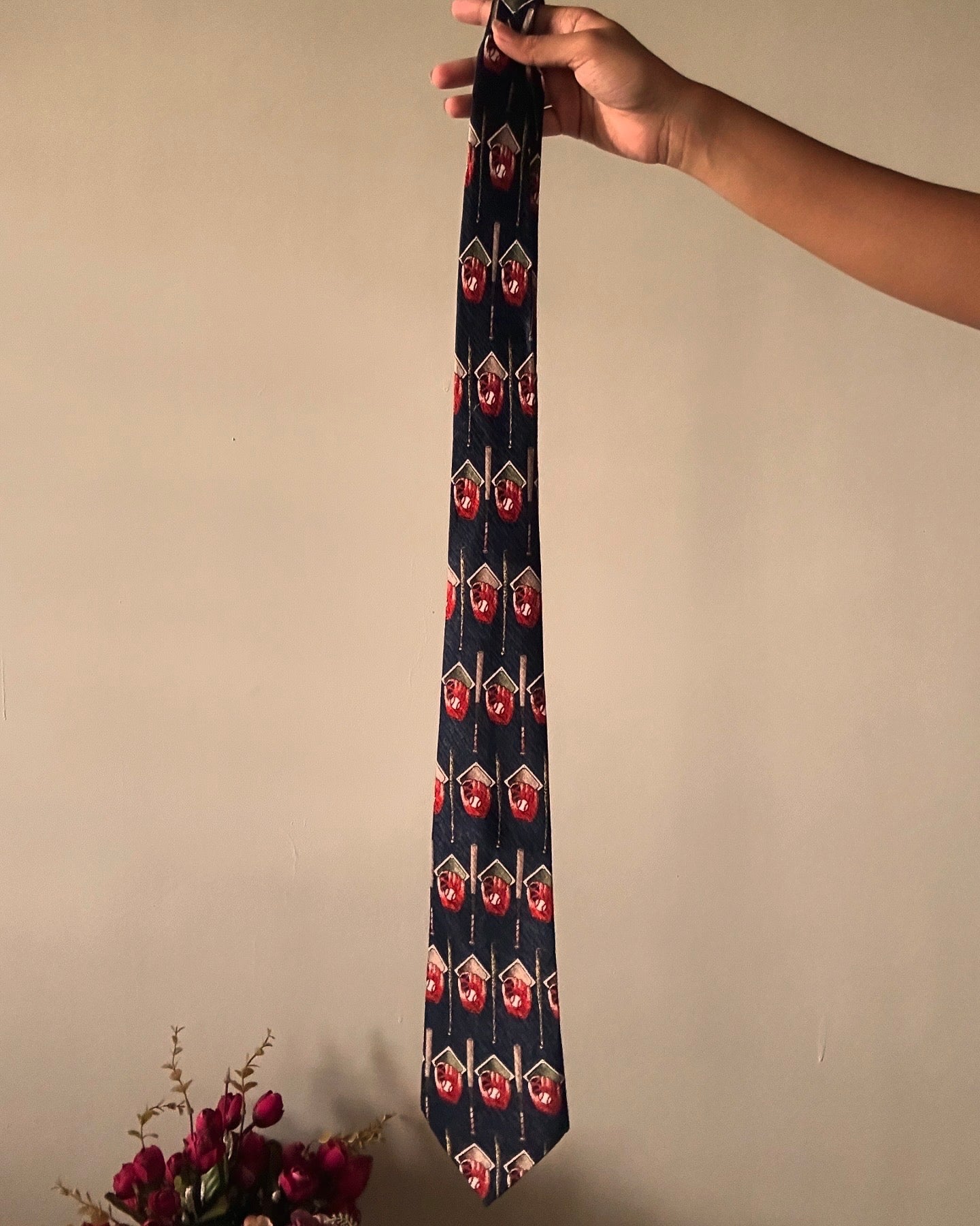 Vintage Handmade Baseball Renaissance Tie