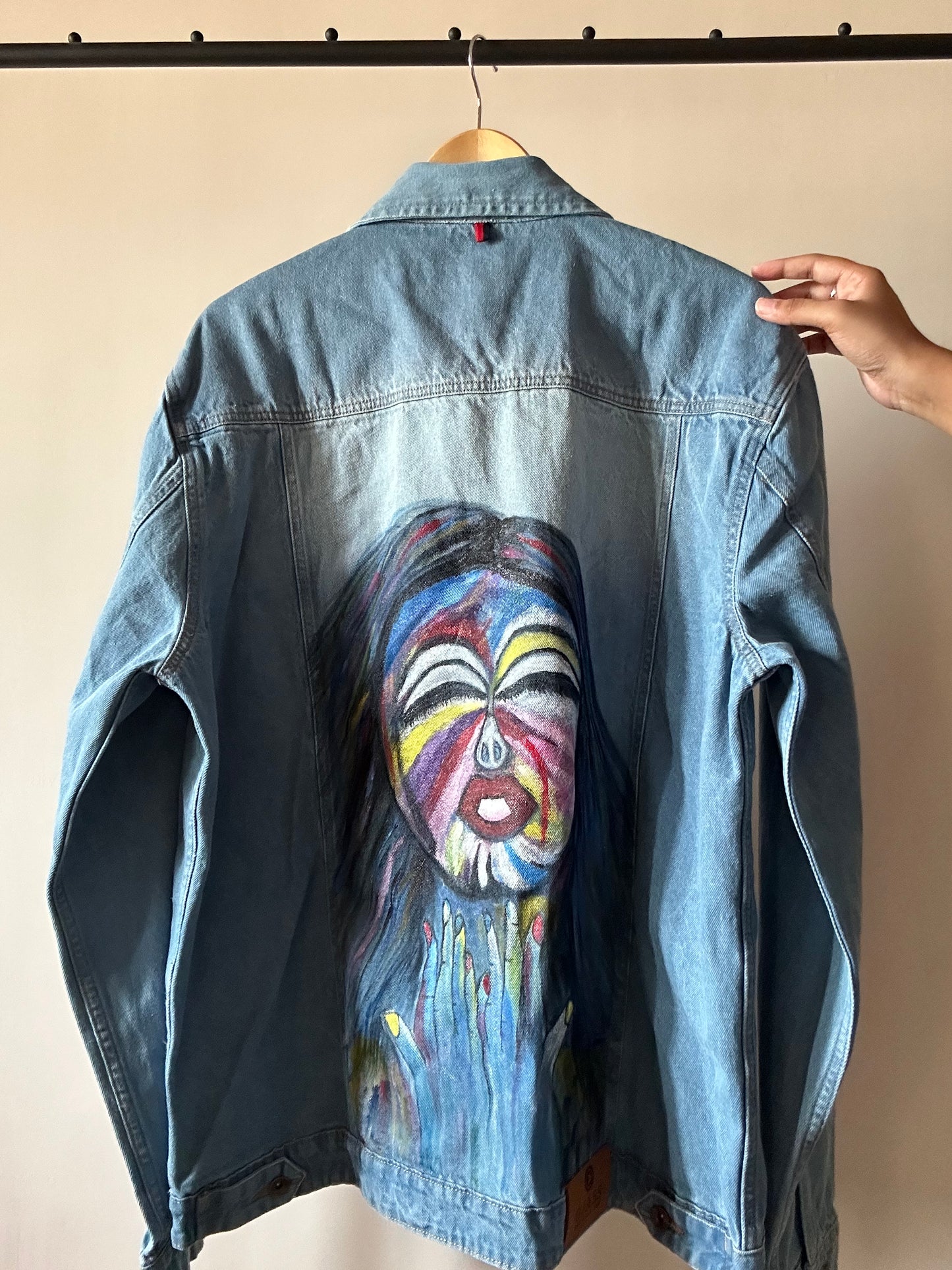 Vintage VR OJASS Handpainted Denim Jacket