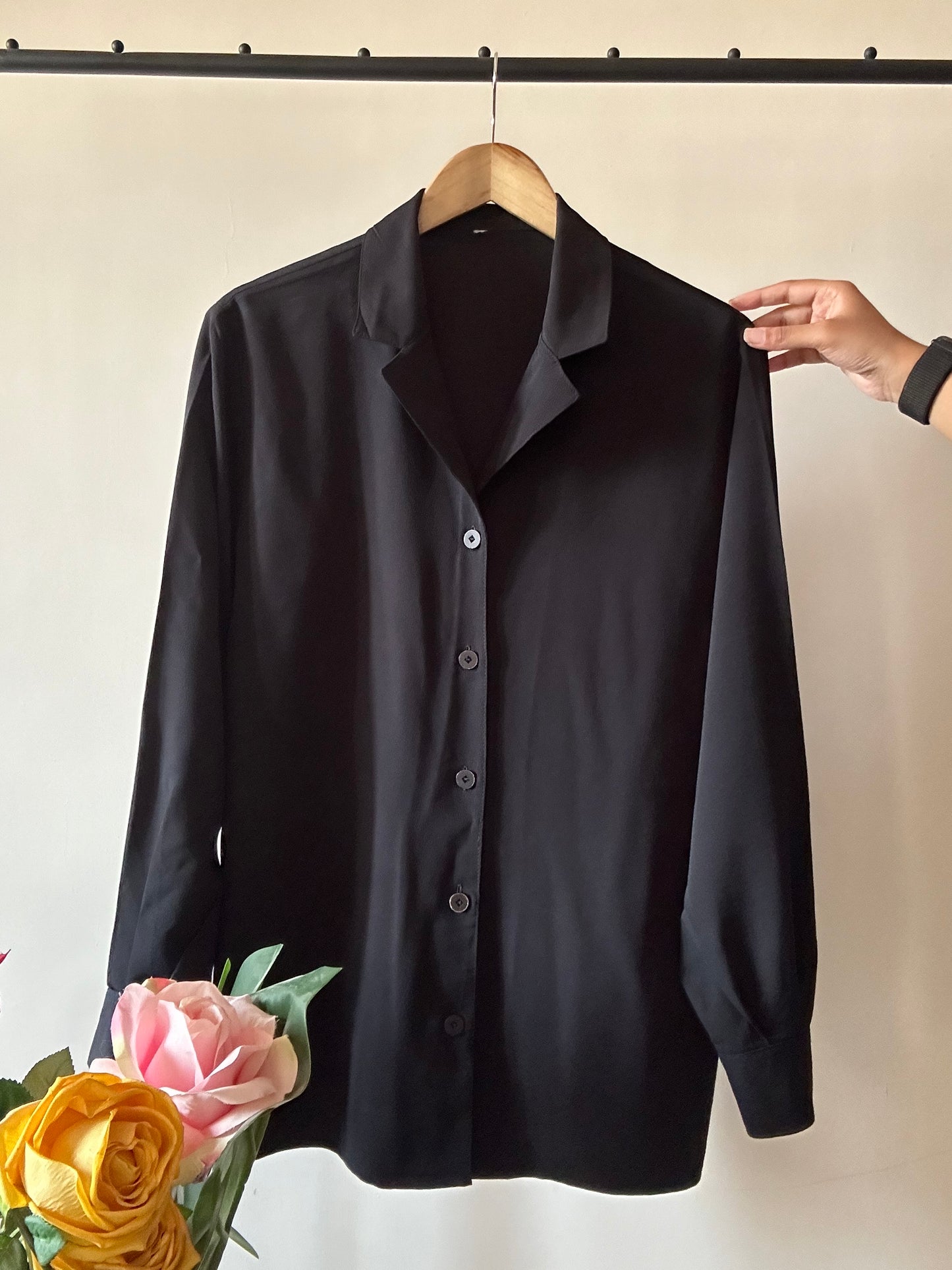 Vintage Plain Semi Formal Shirt