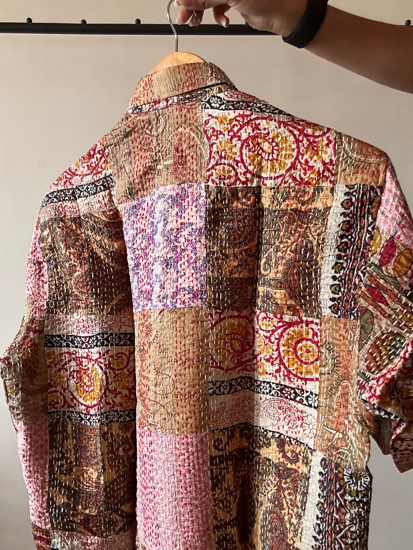 Paradise Patch Work Kantha Embroidery Shirt