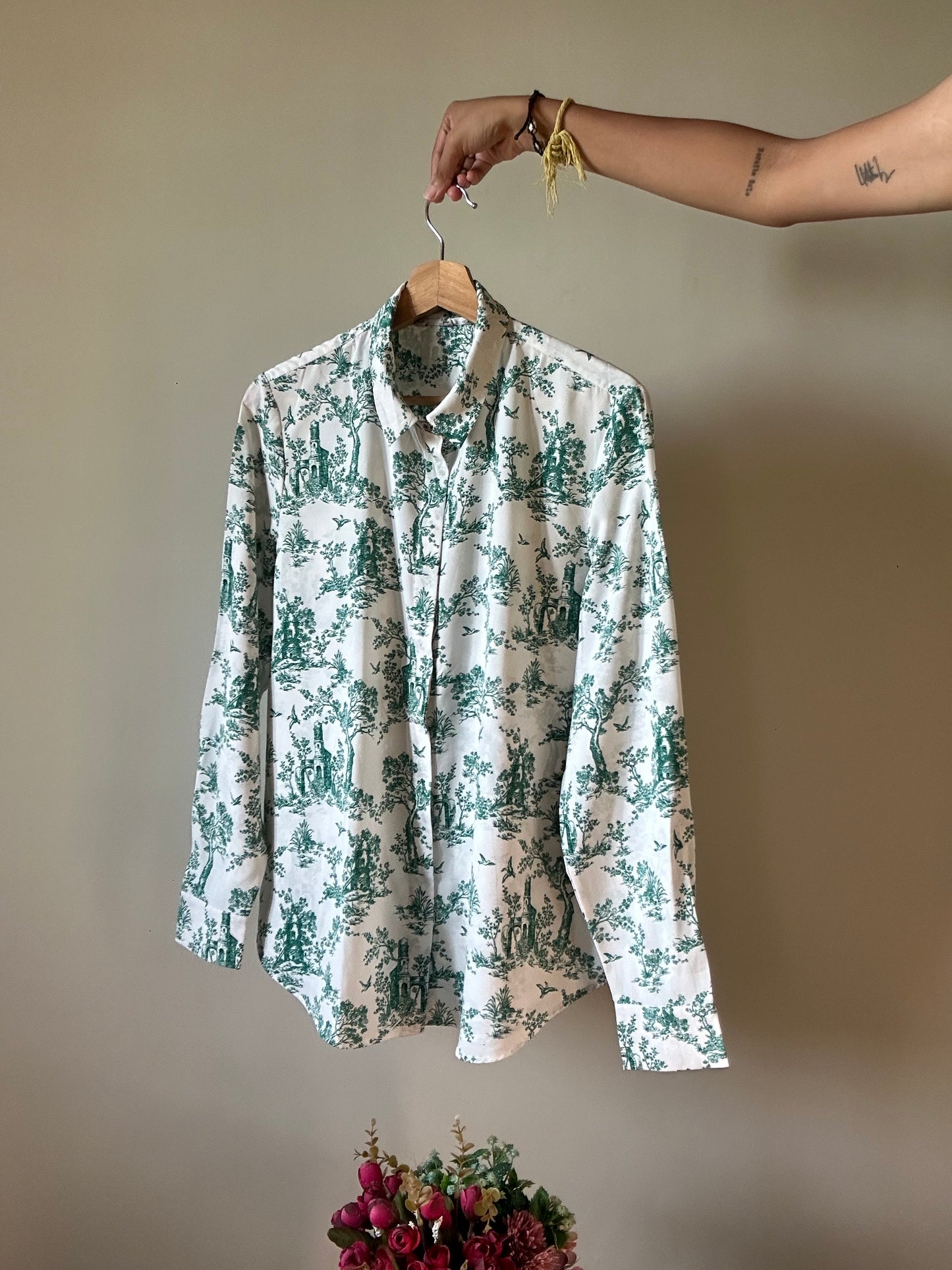 Vintage Garden Print H&M Shirt