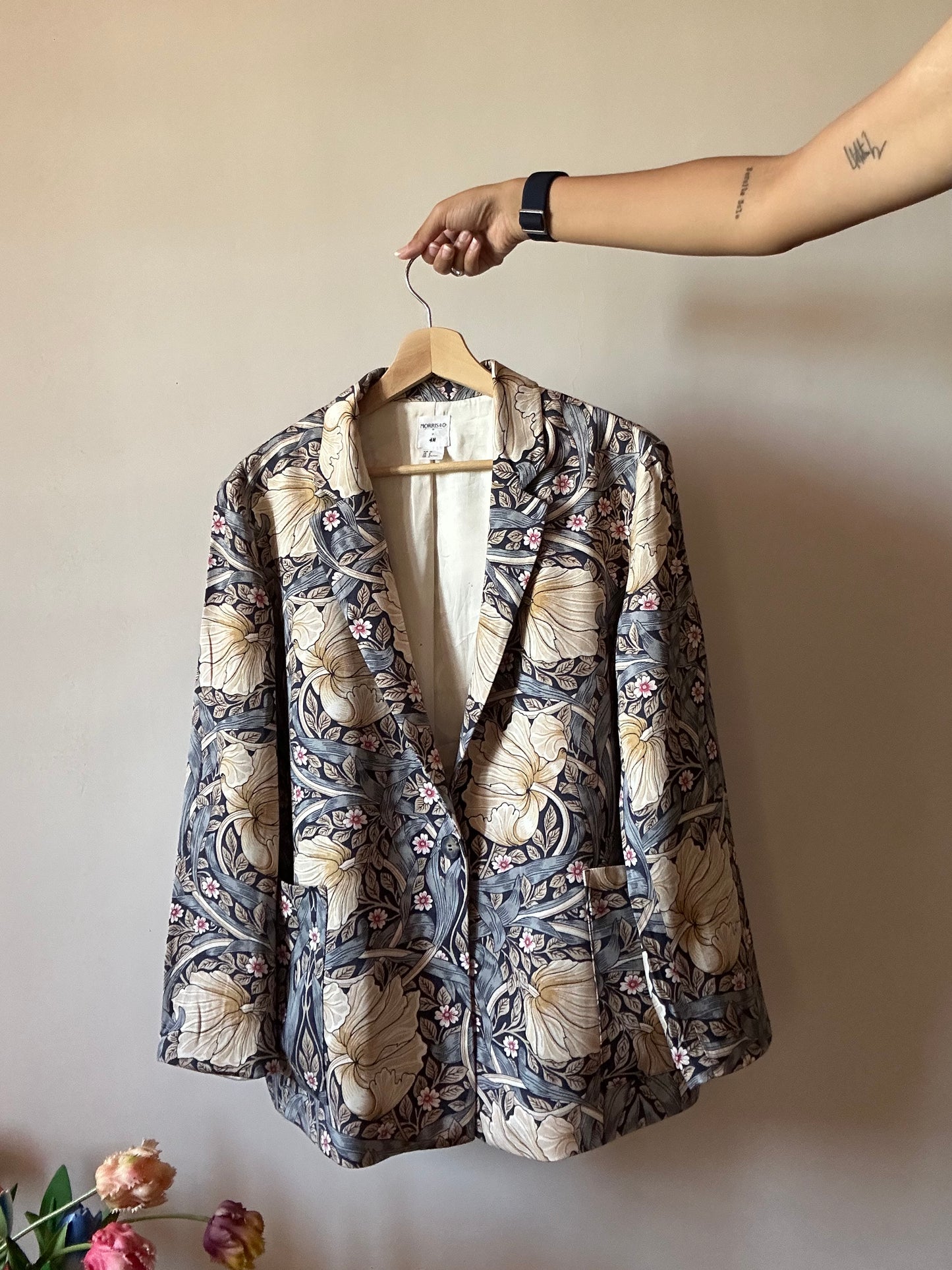 Morris & Co X H&M Abstract Floral Print Blazer