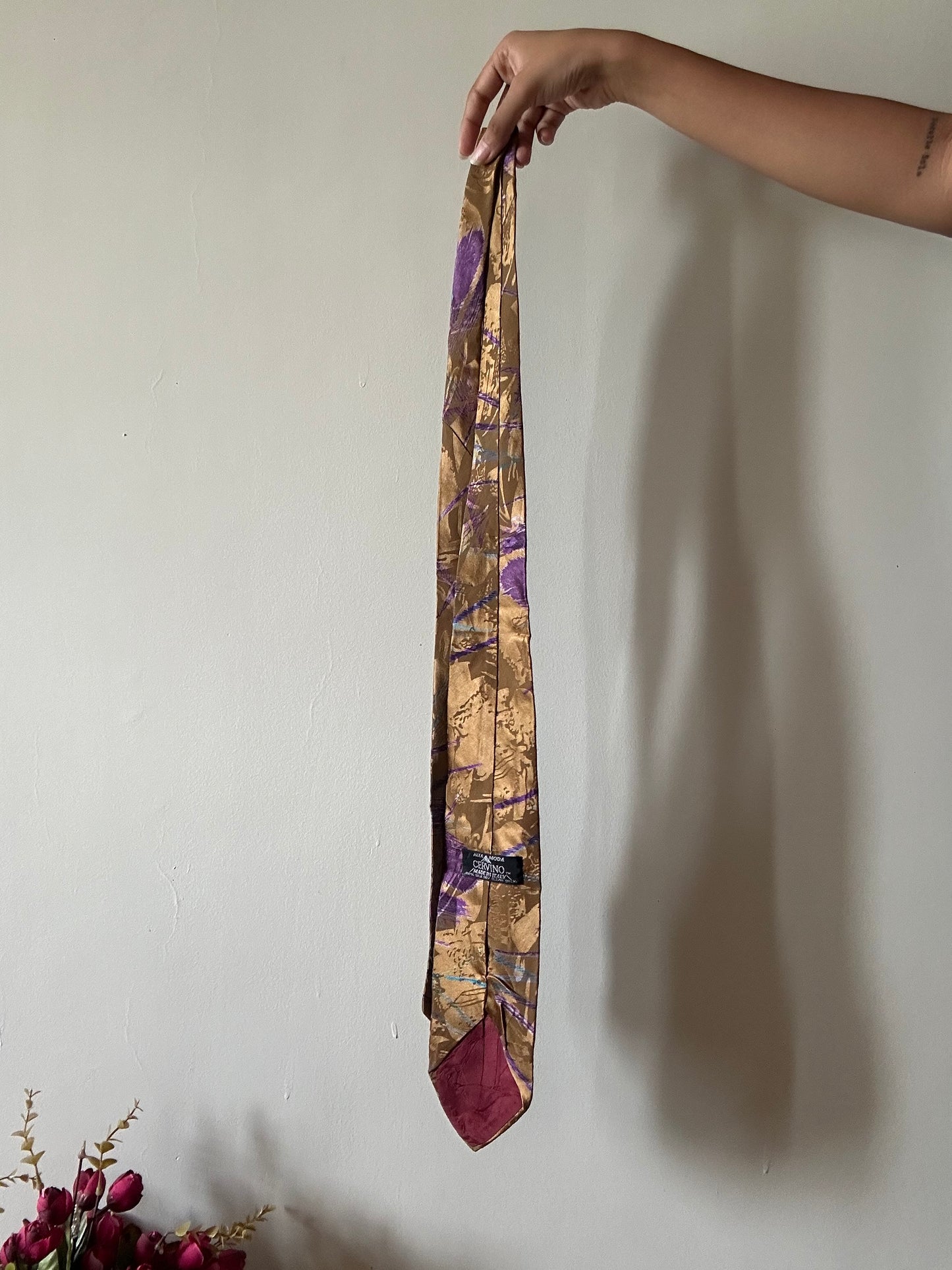 Alta Moda Cervino Vintage Abstract Print Tie