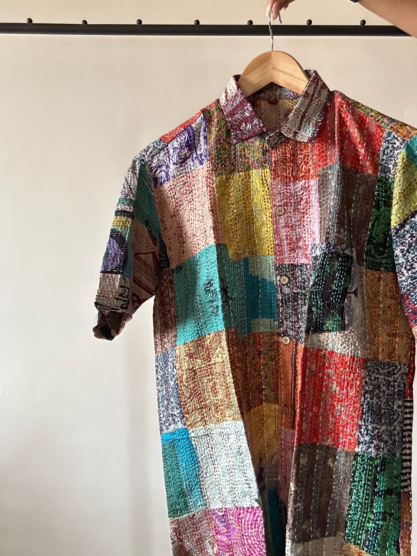 Traditional Overload Patch Work Kantha Embroidery Shirt