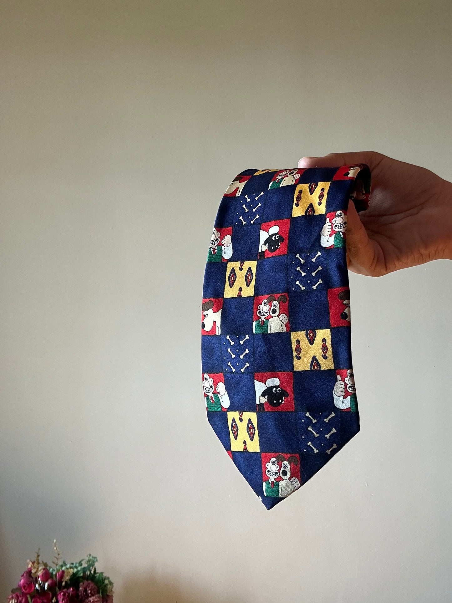 Shawn The Sheep Print St Michael By M&S Vintage Tie