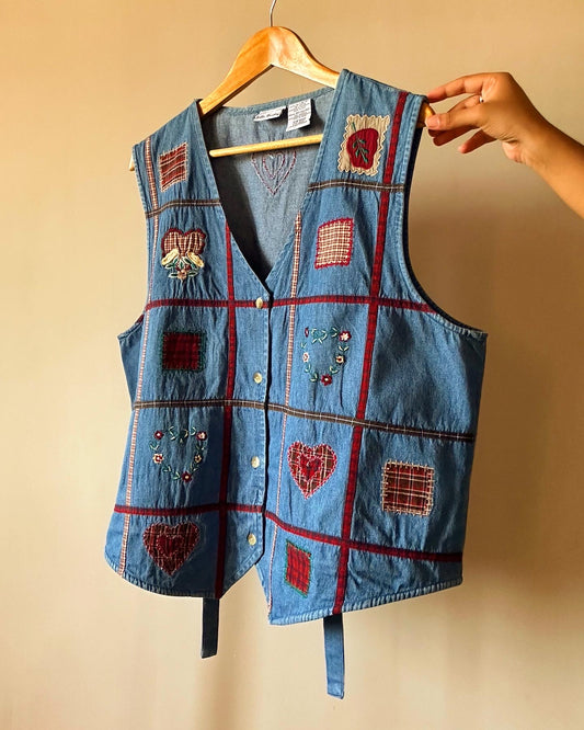 Vintage 90s Inspired Denim Vest