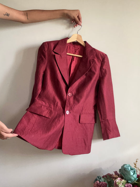 Vintage Linen Blazer