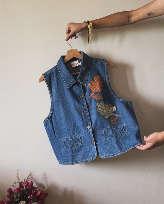 Beverly’s Vintage Denim Patchwork Vest