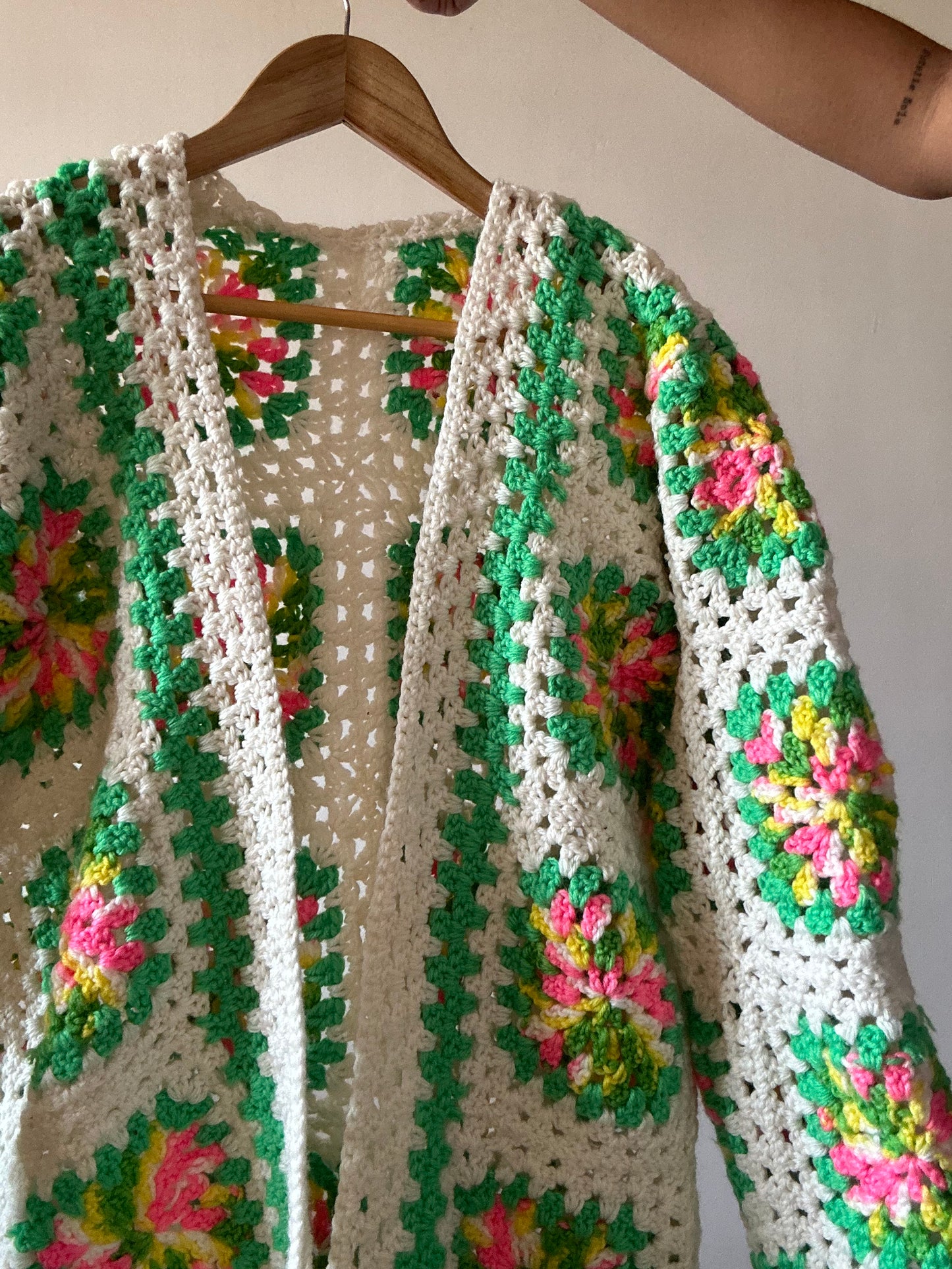 Vintage Garden Fairy Crochet Cardigan