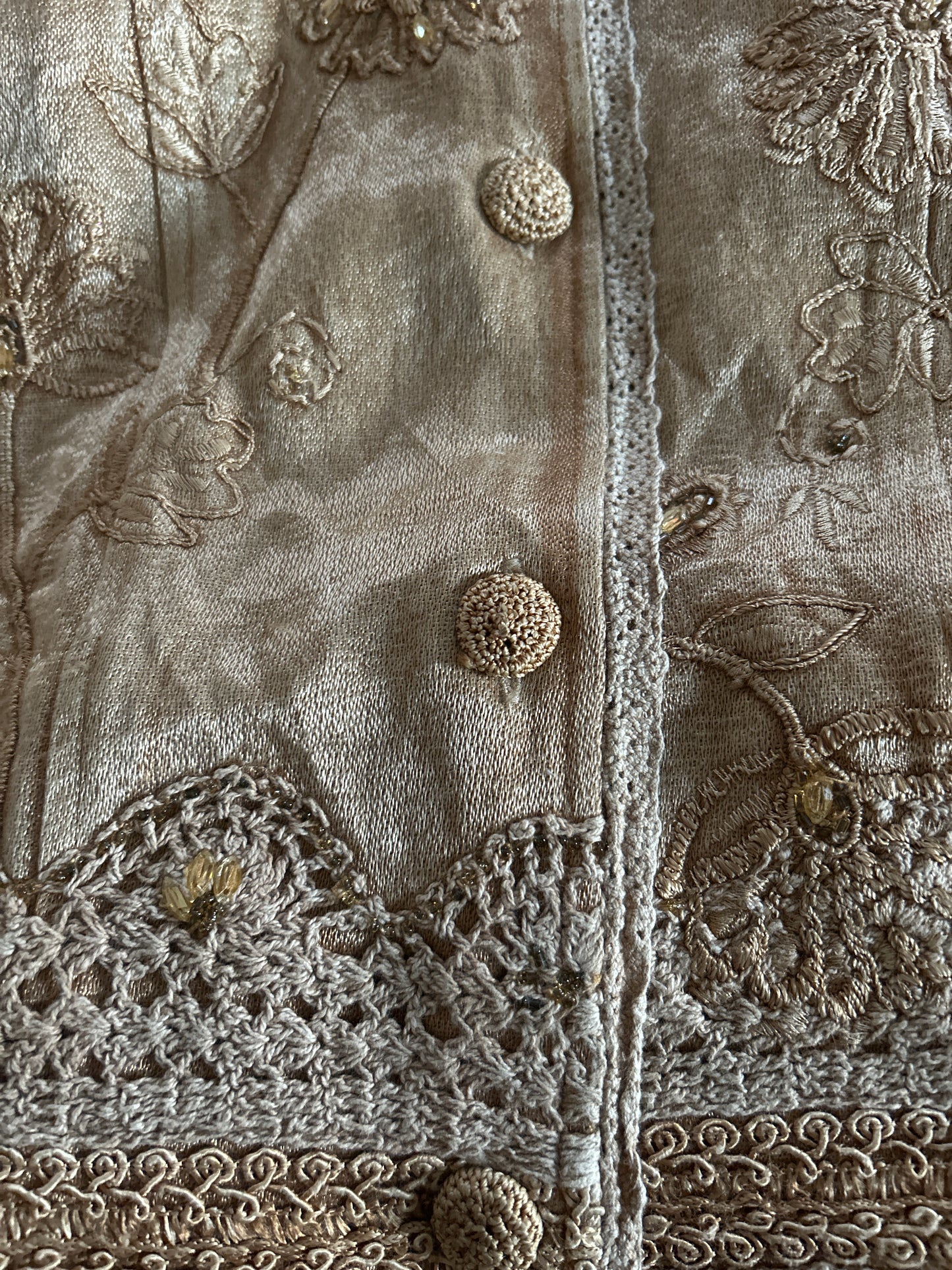 Flashback Vintage Embroidered and Beaded Vest