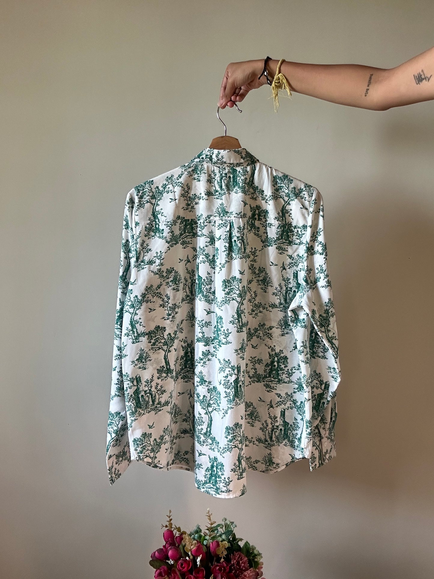 Vintage Garden Print H&M Shirt