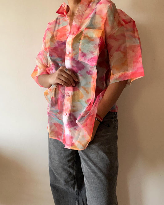 Rainbow Organza Shirt