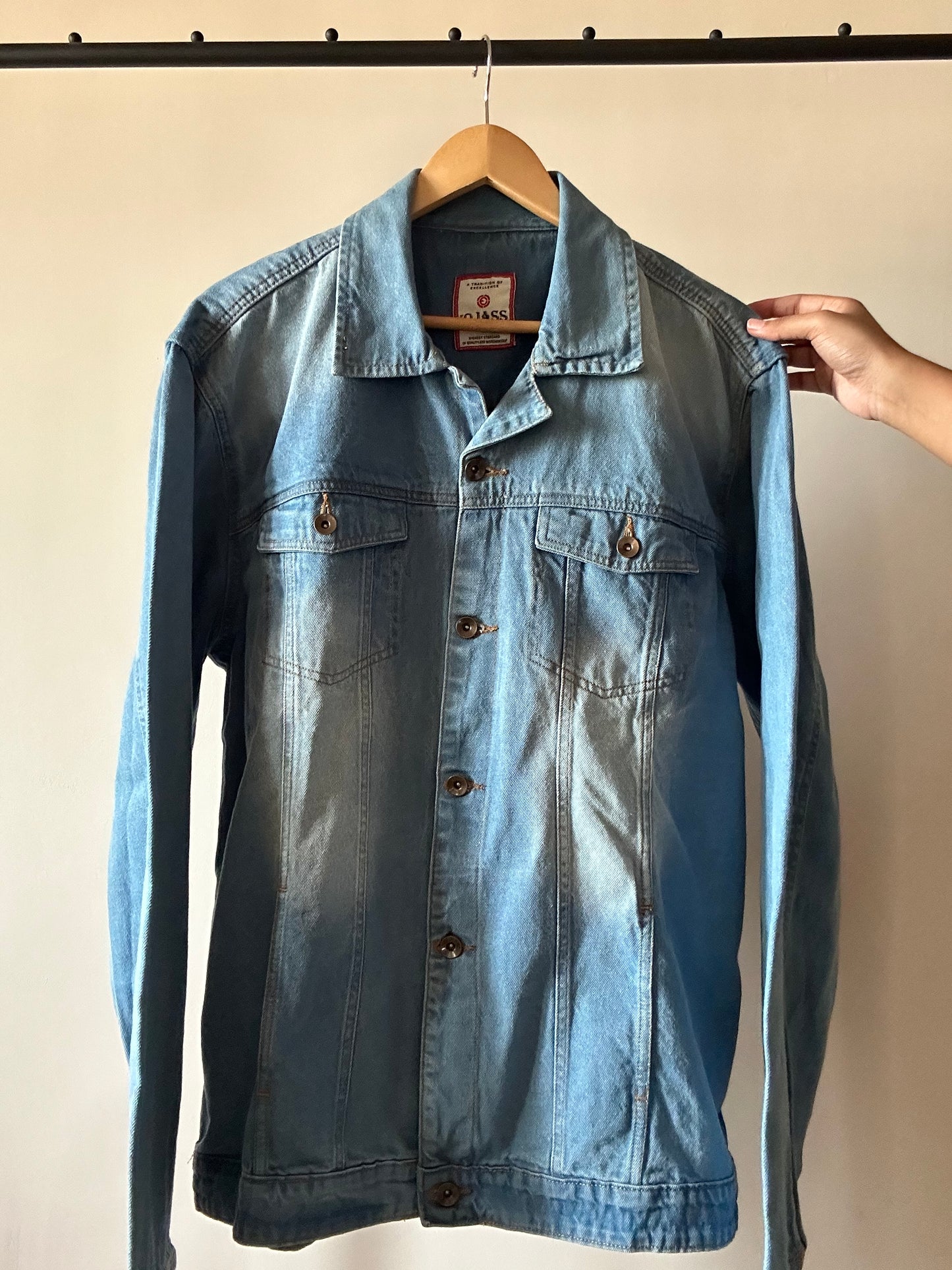 Vintage VR OJASS Handpainted Denim Jacket