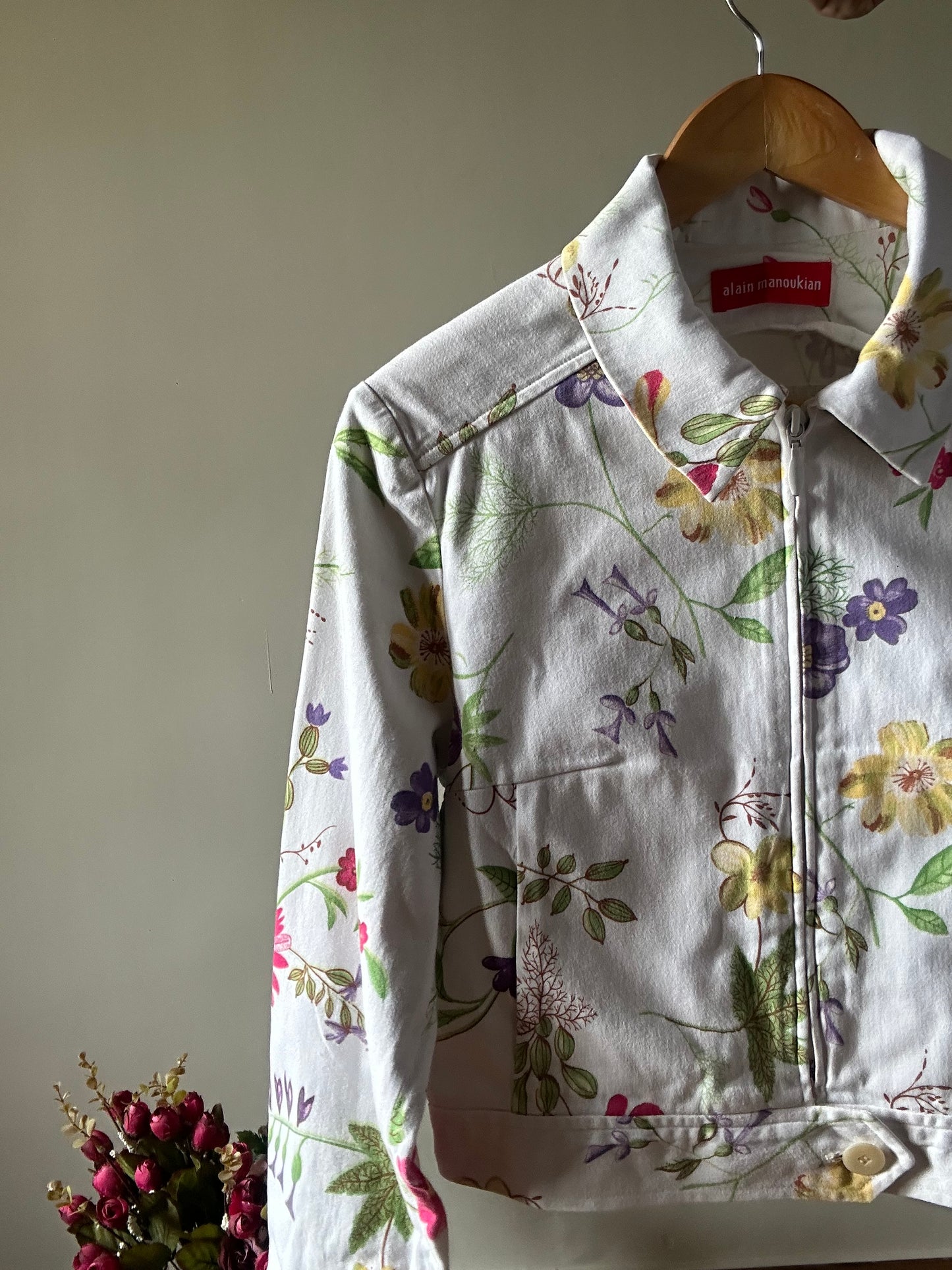 Alain Manoukian Vintage Zipped Floral Shirt