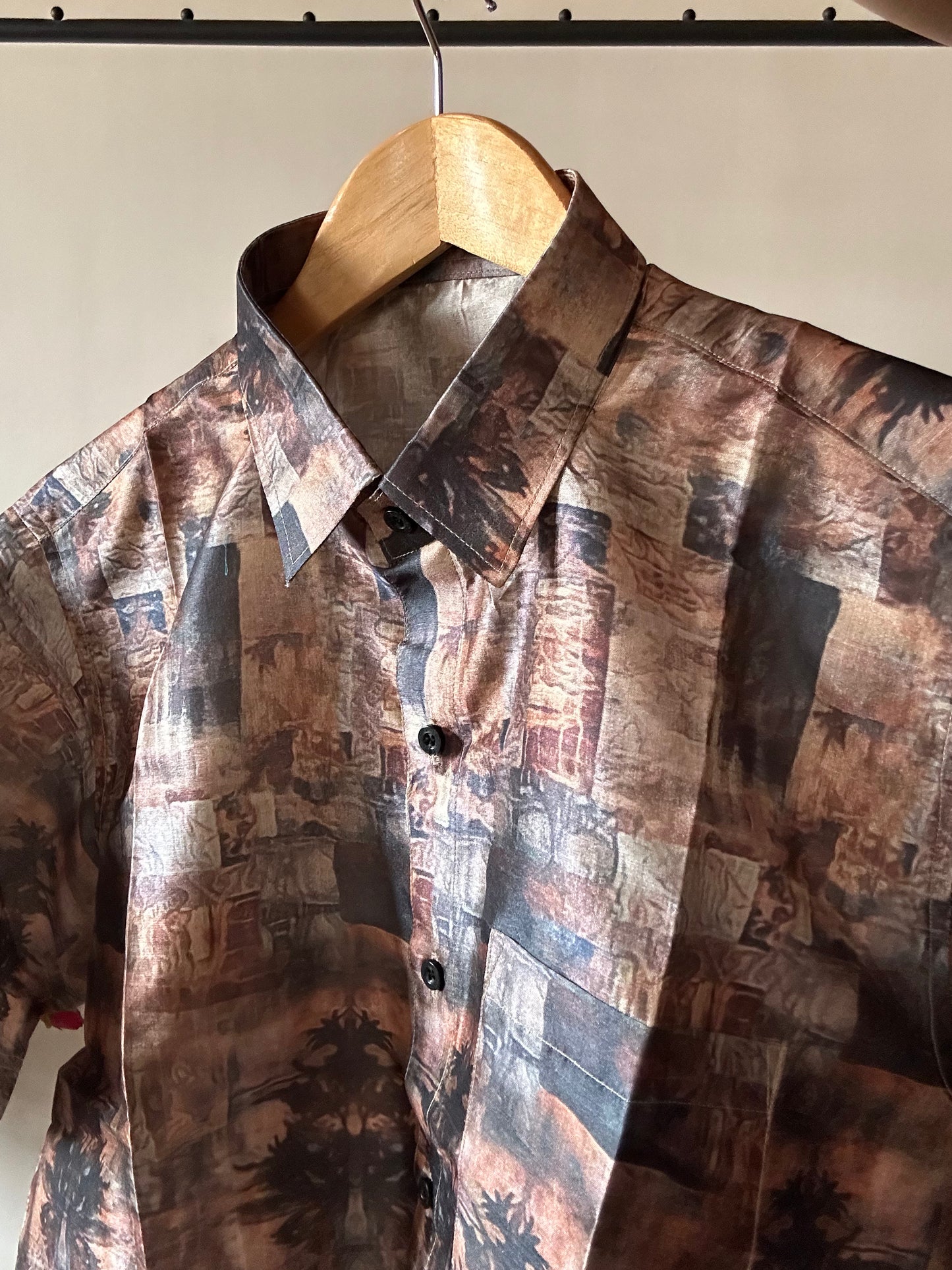 Village Life Tussar Silk Shirt