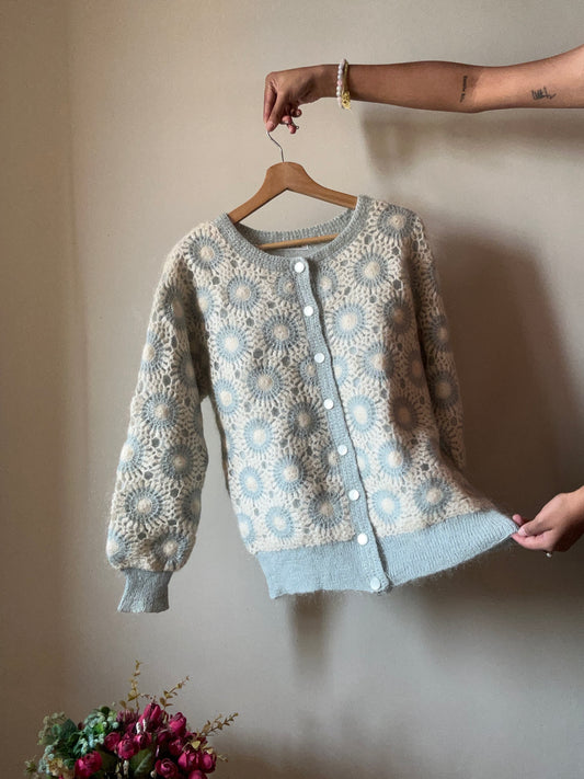 La Tour Vintage Fuzzy Cardigan