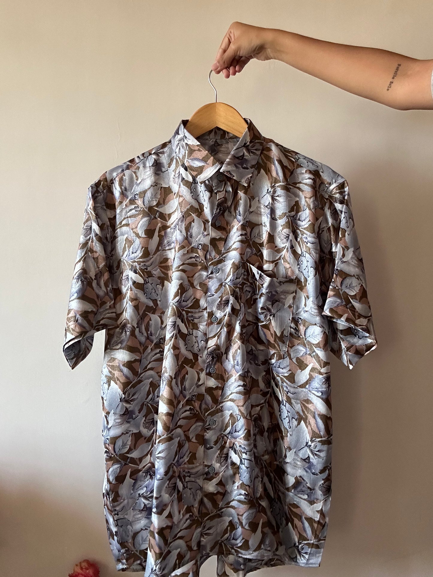 Leaf Life Satin Shirt