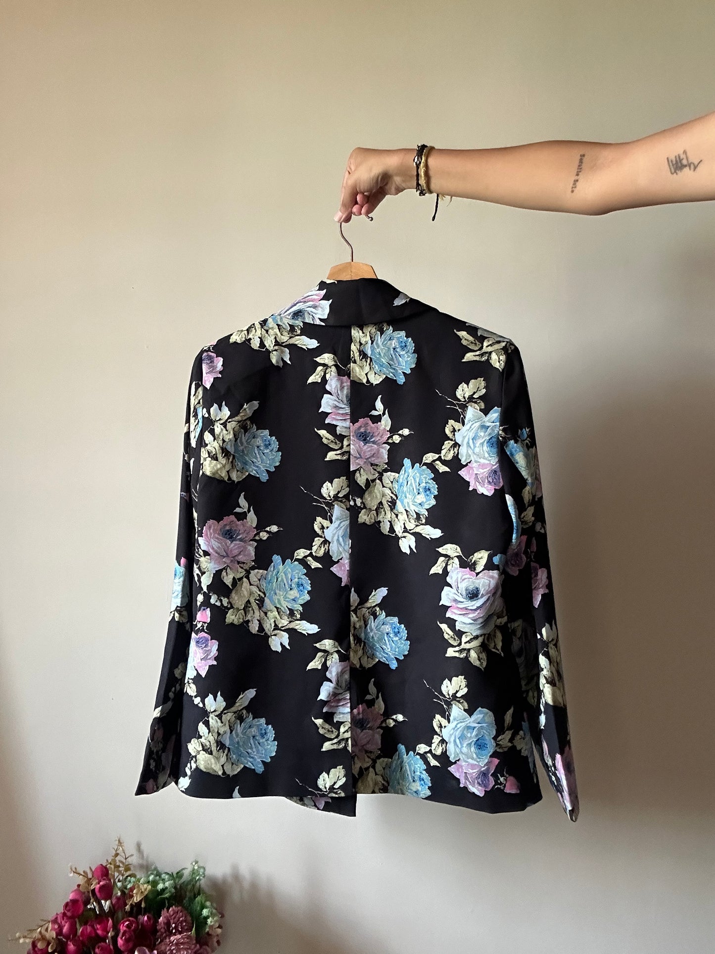 Koret Vintage Digital Floral Print Blazer