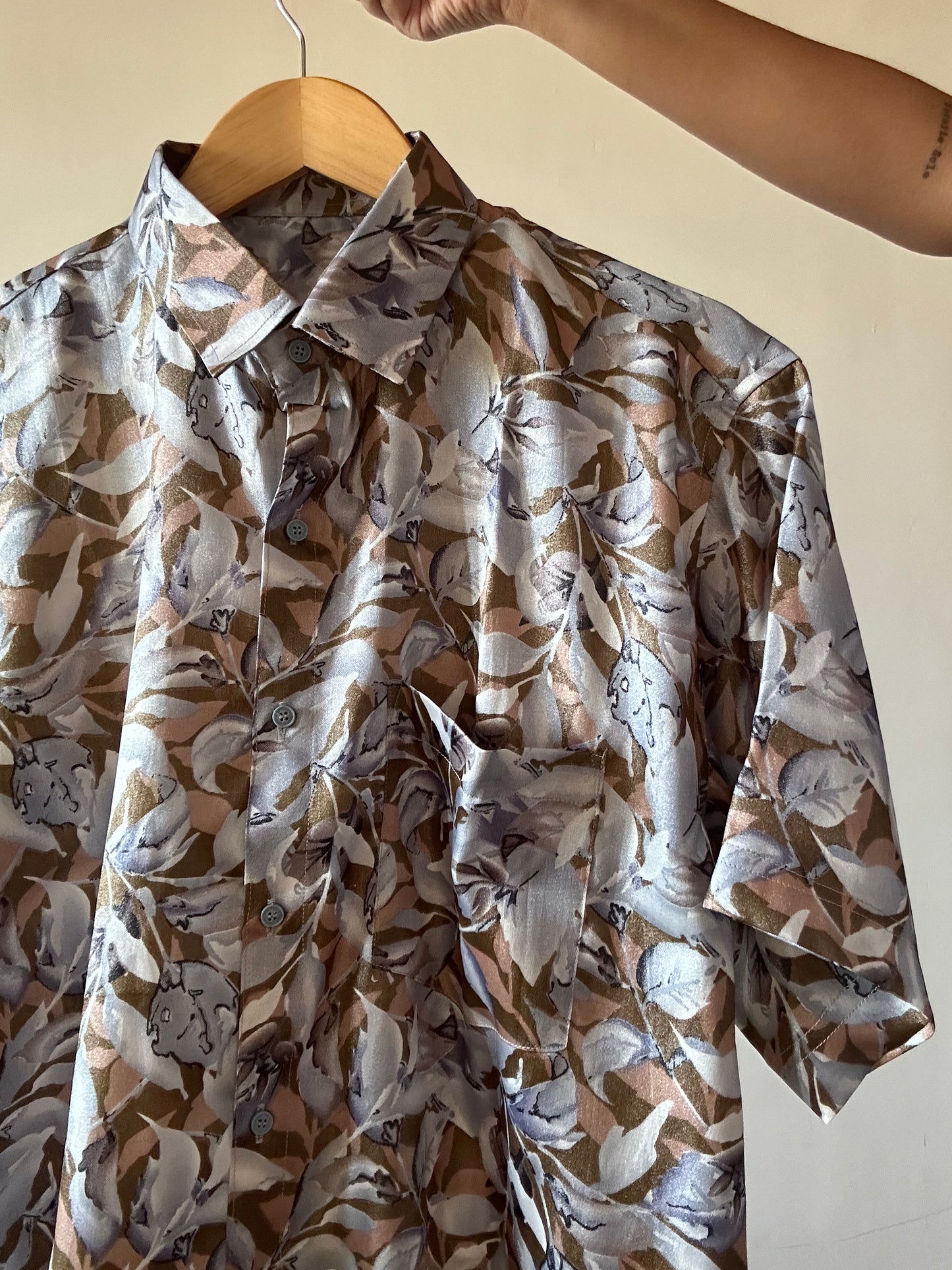 Leaf Life Satin Shirt