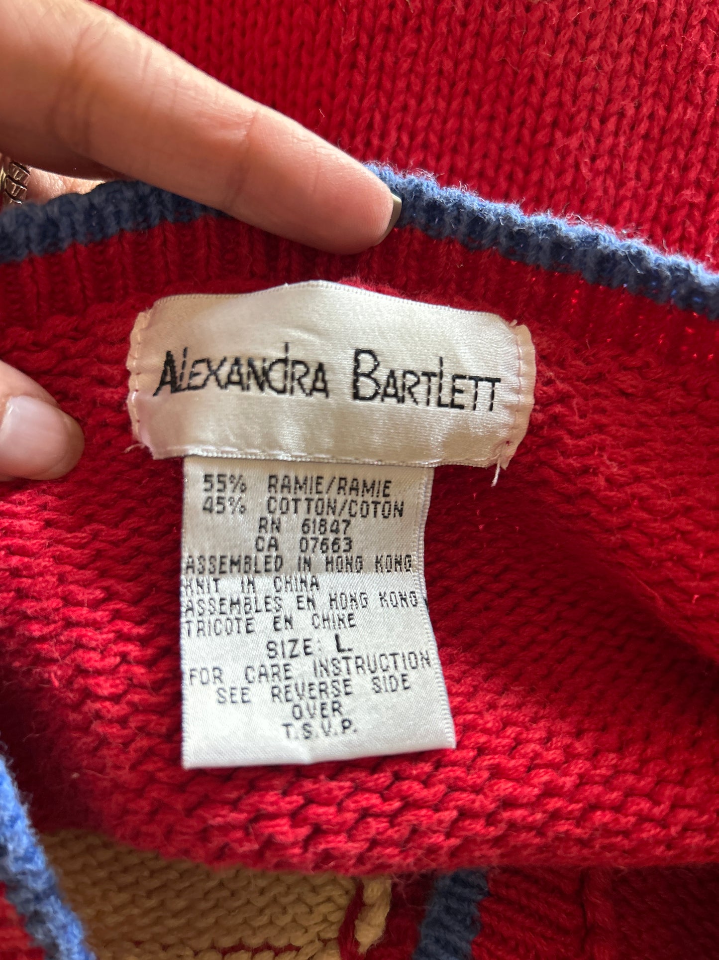 Alexandra Bartlett Vintage Christmas Cardigan