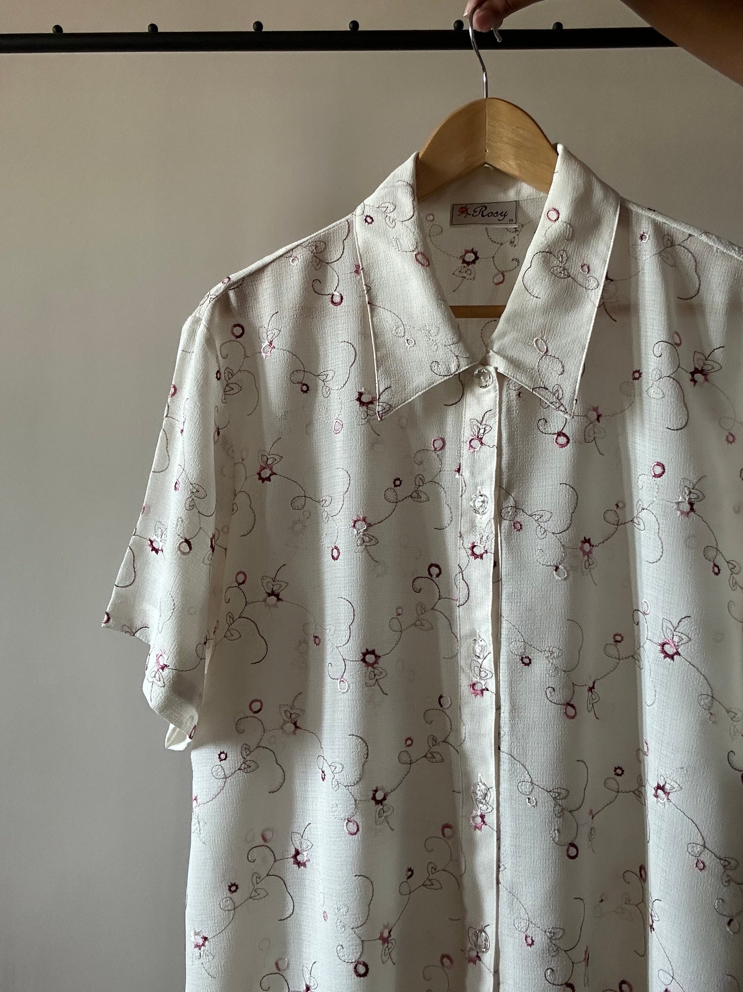 Vinatge All Over Embroidered Shirt