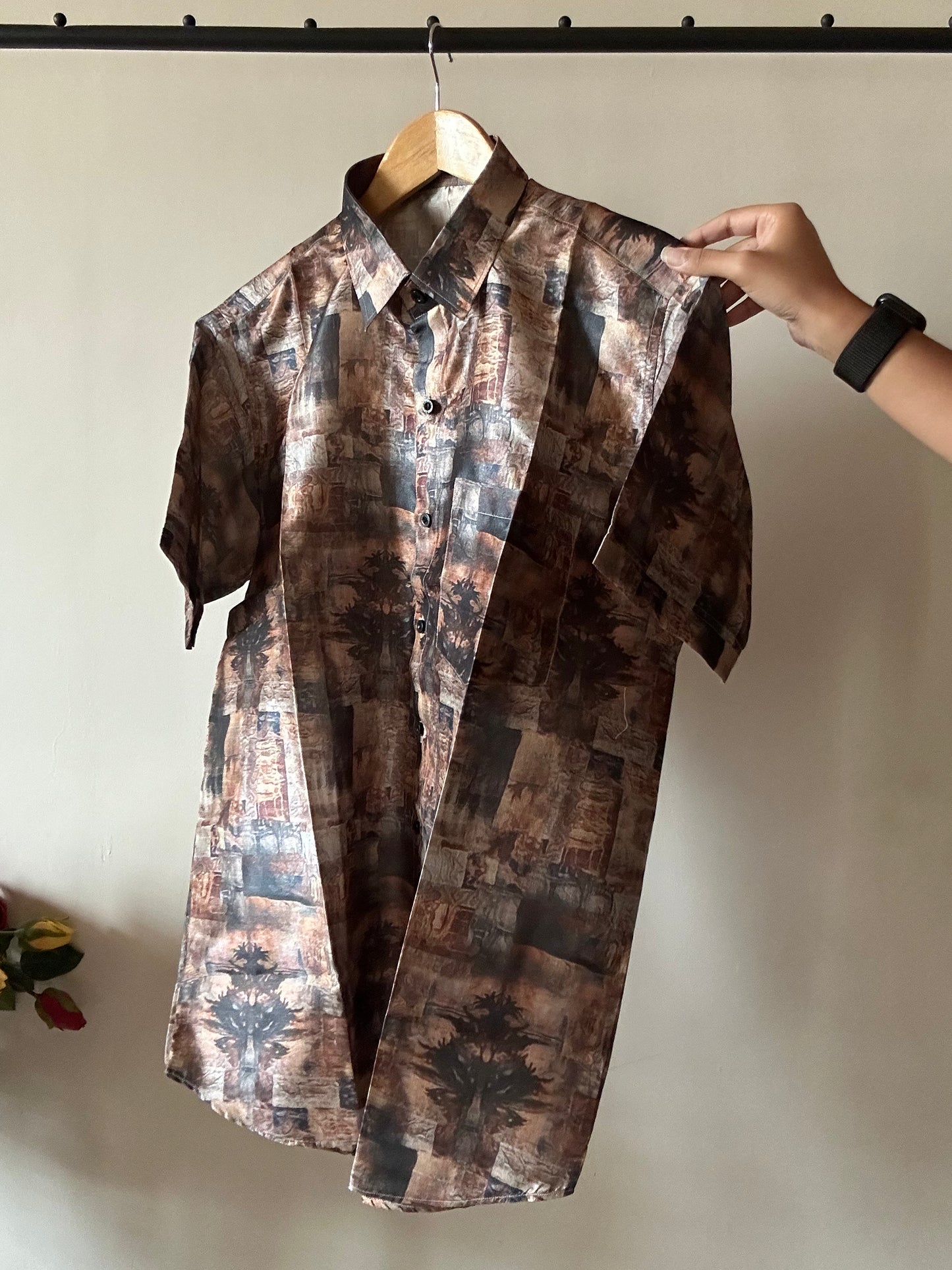 Village Life Tussar Silk Shirt