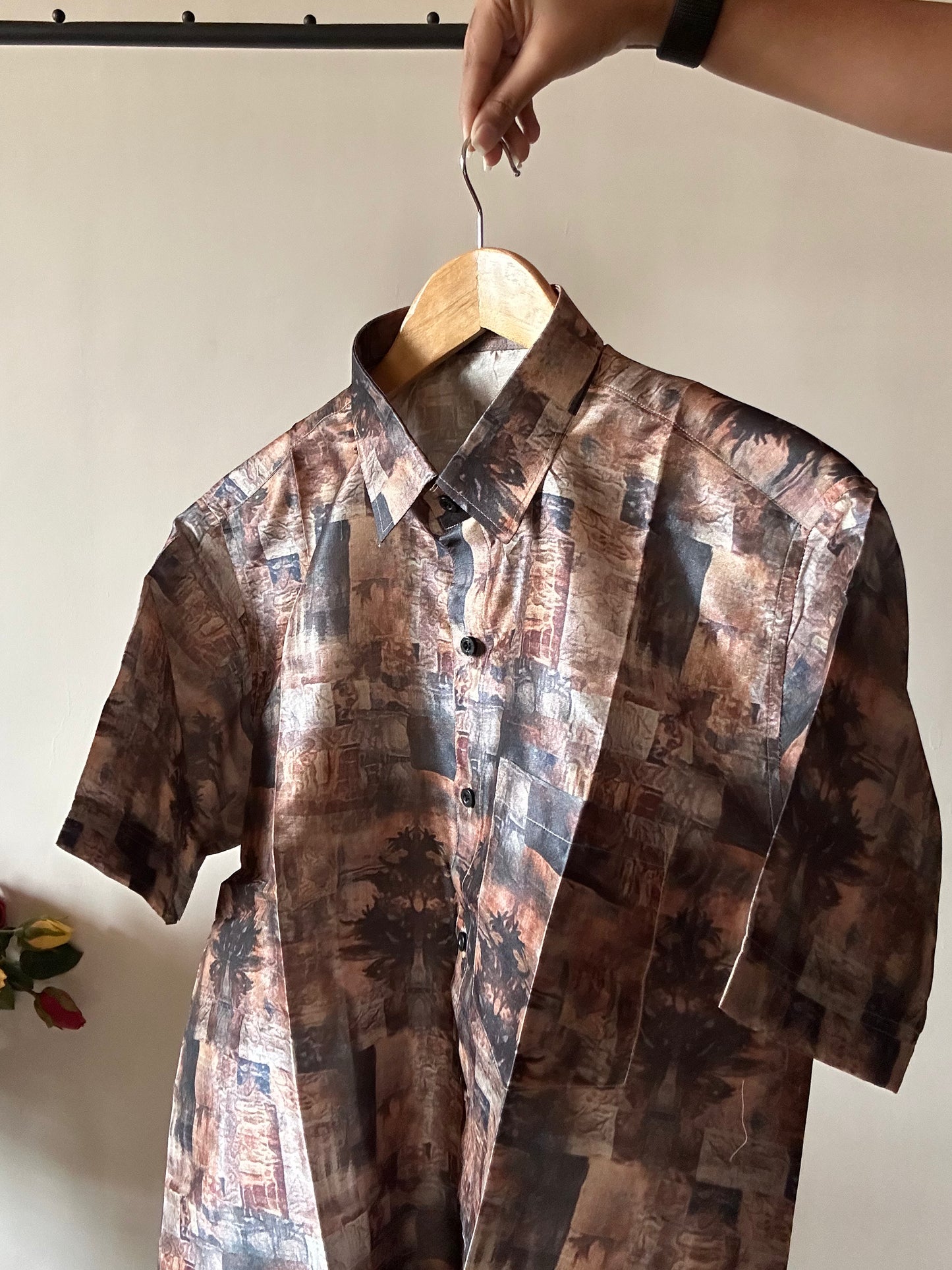 Village Life Tussar Silk Shirt