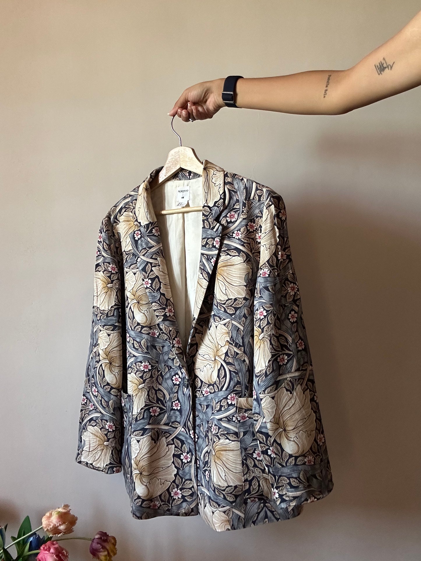 Morris & Co X H&M Abstract Floral Print Blazer