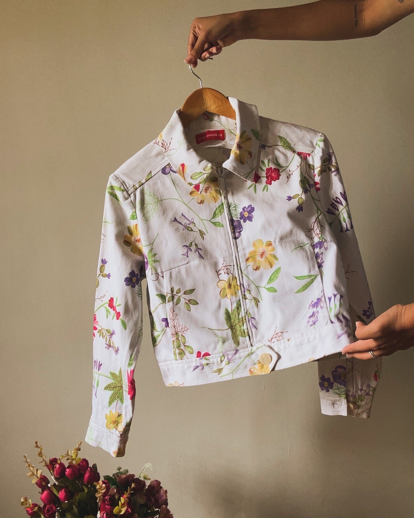 Alain Manoukian Vintage Zipped Floral Shirt