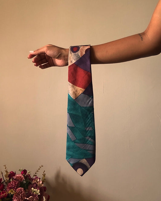 Renovati Vintage Abstract Print Tie